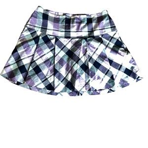 Lady Hagen Plaid skirt size 8. Purple Plaid Golf Skirt with Pockets